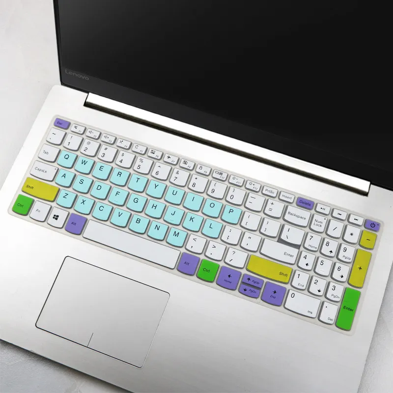 15.6-calowy silikonowy laptop klawiatura klawiatura Ultra-cieńca ochraniacz skóry dla Lenovo IdeaPad 340C 330C 320 Waterproof