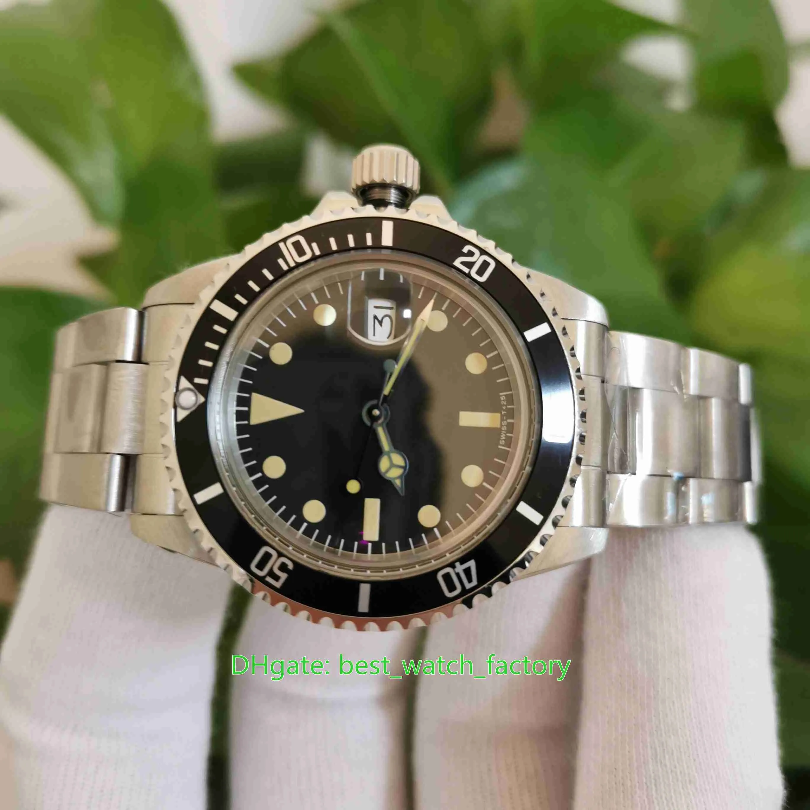 Sprzedawanie zegarków najwyższej jakości klasyczny 40 mm vintage 1680 Red Sub Stal nierdzewna Azja 2813 Mocowanie mechaniczne automatyczne męskie męskie Men248U