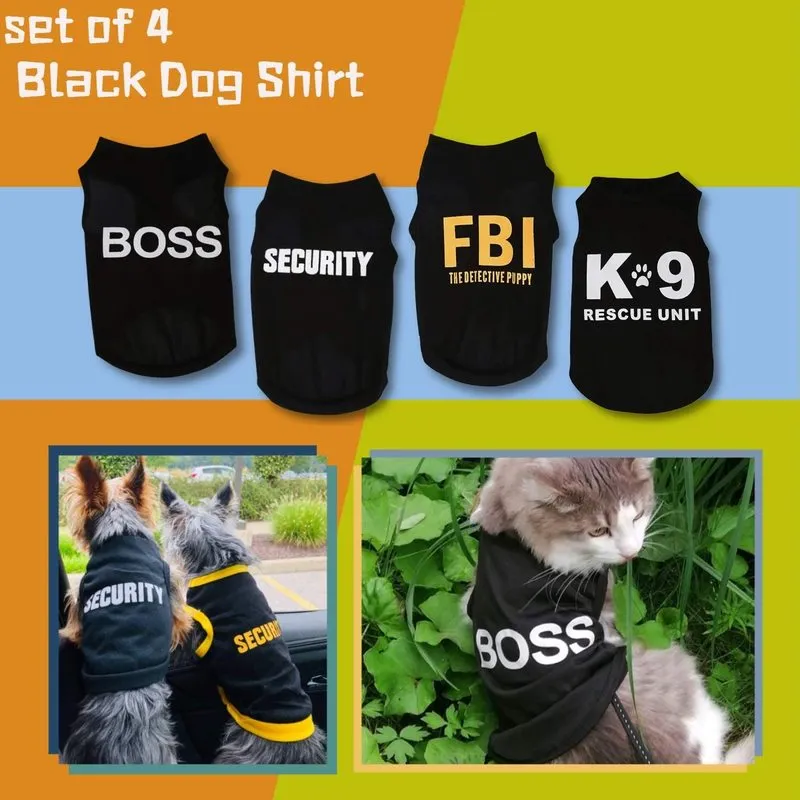 Puppykleding voor kleine hond Jongen Zomershirt voor Chihuahua Mannelijke huisdieroutfits Katkleding Zwart veiligheidsvest5672786