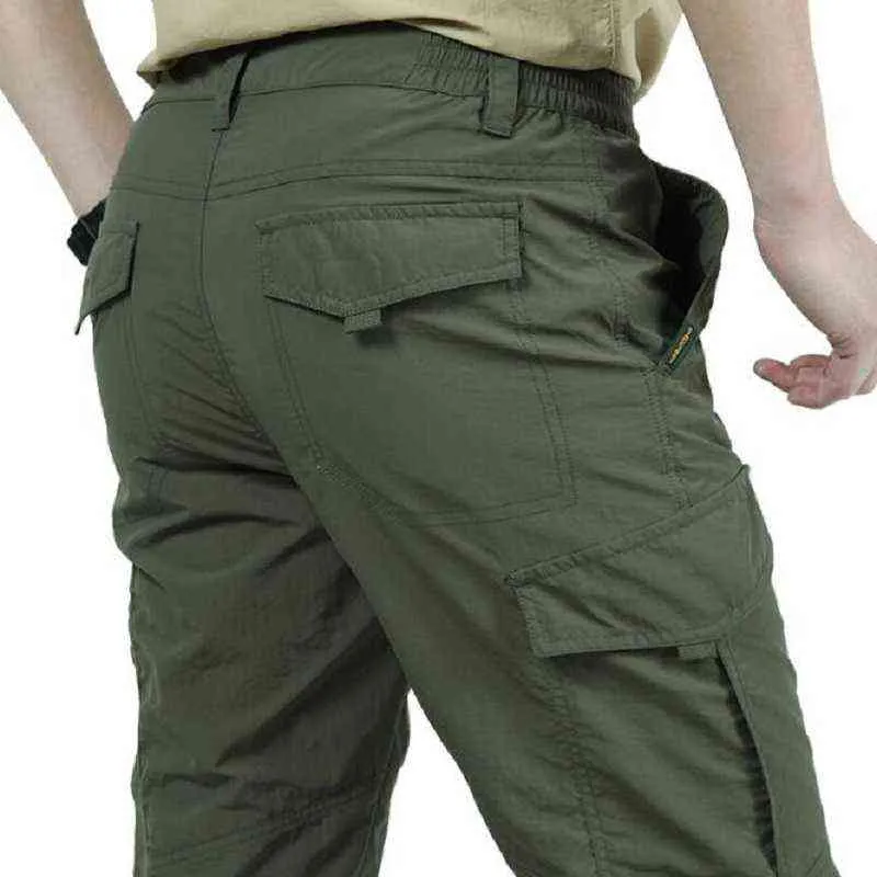 Haute Qualité Tactique Pantalon Hommes D'été Respirant À Séchage Rapide Pantalon Printemps Militaire Pantalon Mince Randonnée Escalade Pantalon Imperméable Hommes G220507