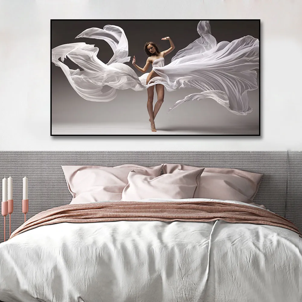 Modern Sexy Lady Dancer Wall Art Canvas Painting Pictures Home Decor Elegant Dancing Women Body Art Poster e Print Wall Decor