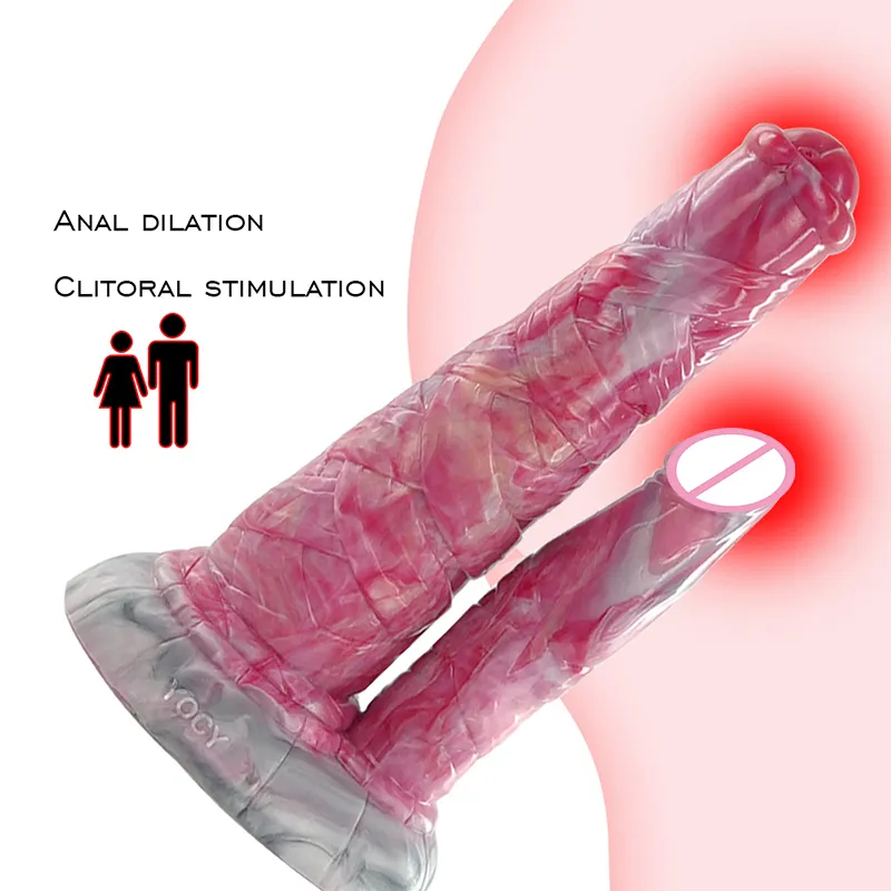 YOCY enormes consoladores dobles para mujeres XXXL Anal Butt Plug fantasía consolador de silicona con ventosa ano masturbador vaginal tienda sexy