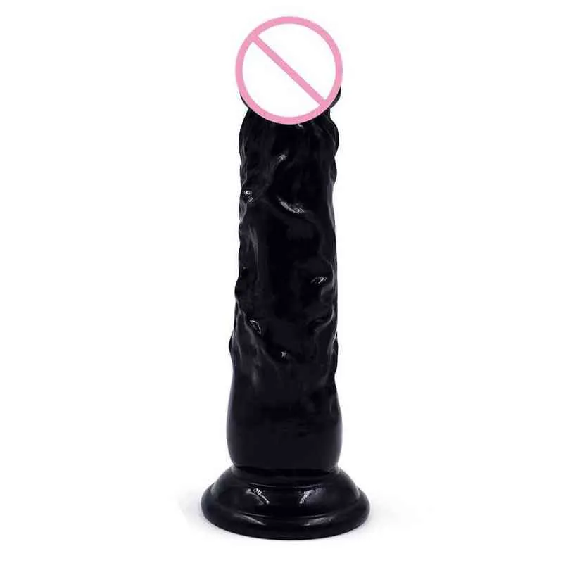 Nxy Dildo Simulazione Pene di cristallo trasparente Femmina Divertimento adulti Masturbatore Prodotti del sesso Uovo che salta Vibratore AV 0316