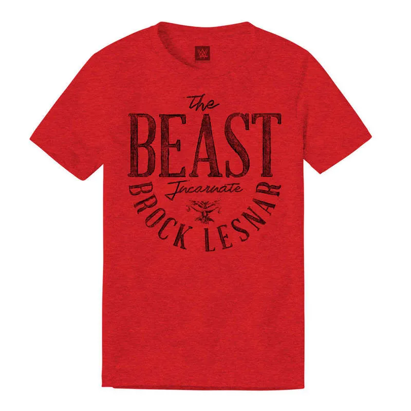 Zomer T -shirt Heren en vrouwen Brock Lesnar The Beast Incarnate Portret 