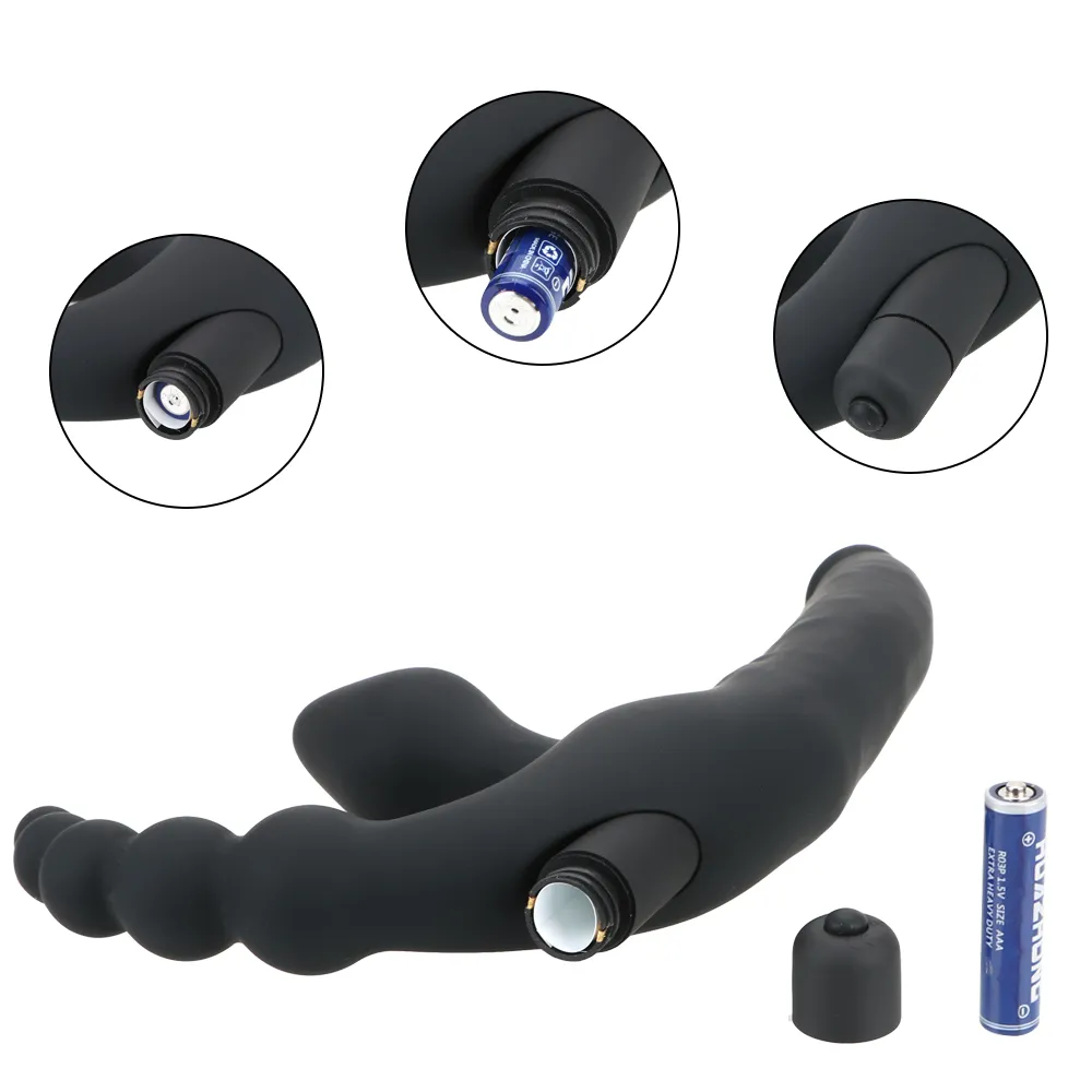 OLO 10 Speeds Anus Stimulation Anal Plug Vibrator Prostate Massager Beads sexy Toys for Men Women Strapon Dildo