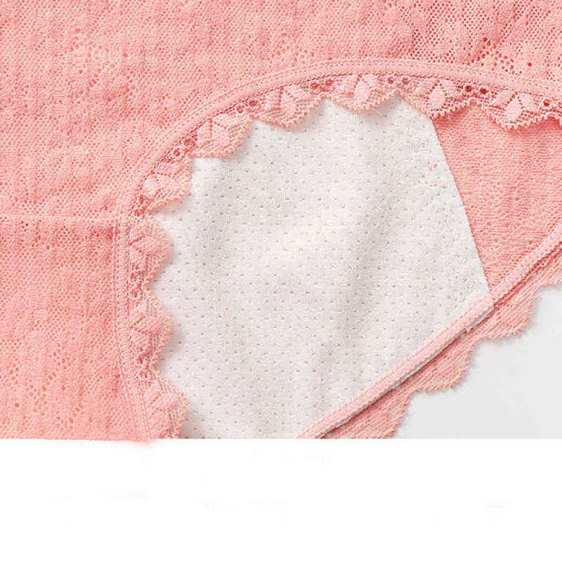 Nouveau coton période physique étanche slips menstruels Sexy dentelle respirant taille basse sans couture femmes sous-vêtements Breits L220802