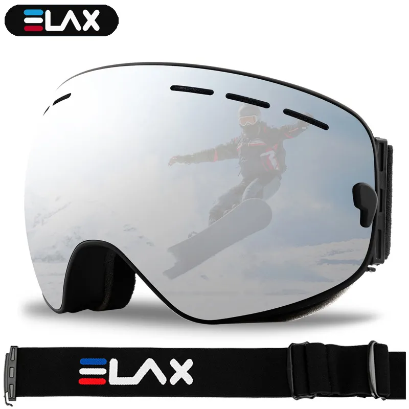 Óculos de sol elax camadas duplas anti-nevoeiro óculos de esqui das mulheres dos homens ciclismo óculos de sol mtb neve óculos eyewear278q