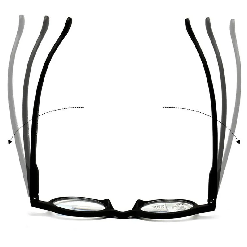 Солнцезащитные очки ретро-древесные зерно Прогрессивные многофокусированные очки для чтения мужчины женщины анти-синий свет далеко и около 1 0 1 5 2 0 до 4 0sungl285i