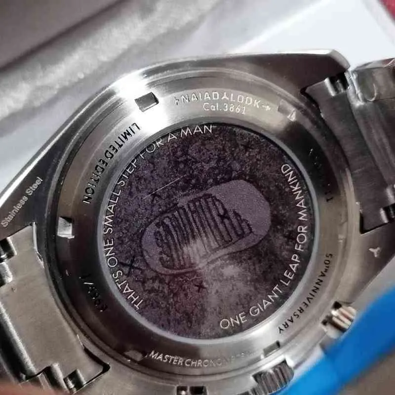 Classic Mens Watch 50 -årsjubileum Automatisk mekanisk rörelse Jam Bond 007 Digner Watch Space Montre de Luxe Stainls Luxury286x