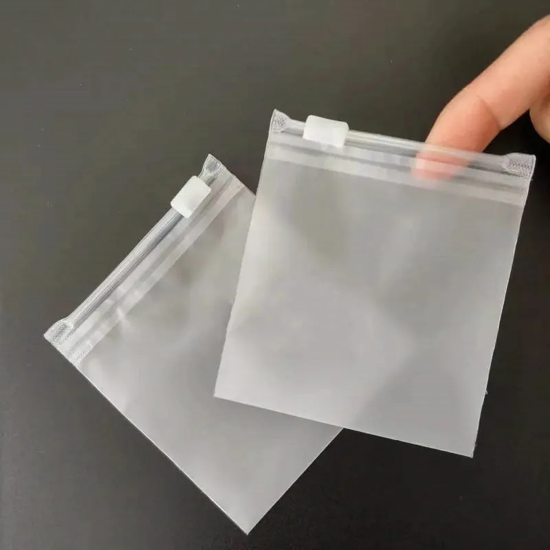 Frosted self sealing plastic zipper clothing accessories sundry storage small size packaging bag customized 220704