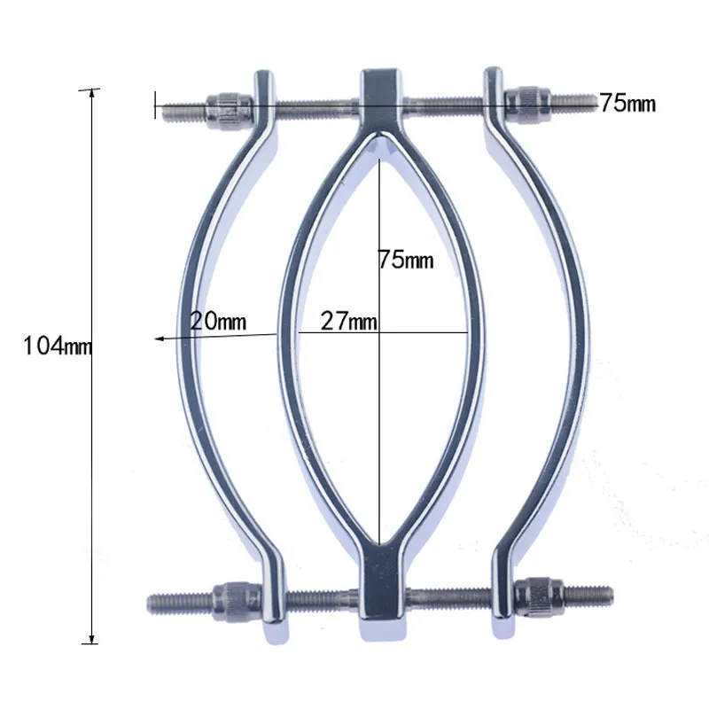 Kvinnliga labia klämmor klitstimulatorklipp rostfritt stål metallklitoris klämma vuxna spel slav bdsm fetisch sexiga leksaker för kvinna