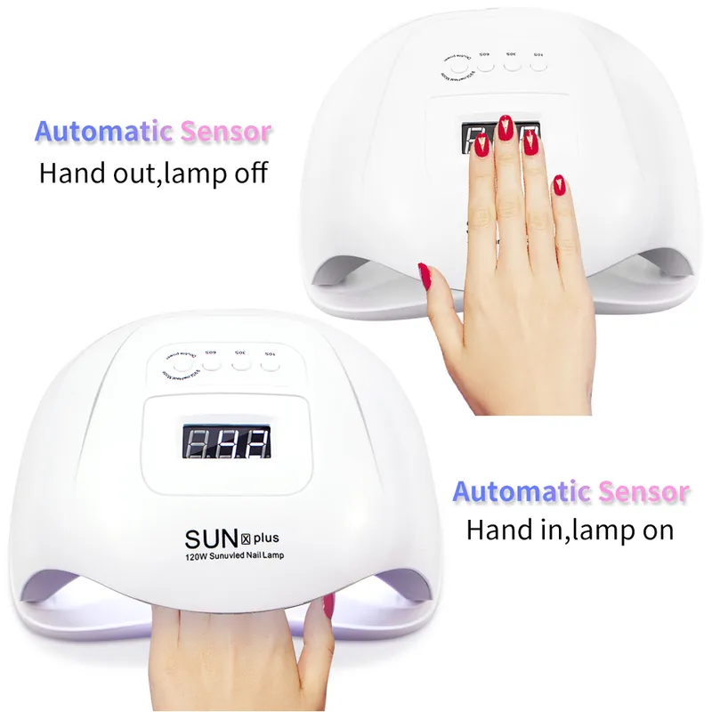 Lâmpada LED de secadores de unhas 72W com LEDs UV para Manicure Gel Secer Sconson Polish Auto Sensor Tools 220909