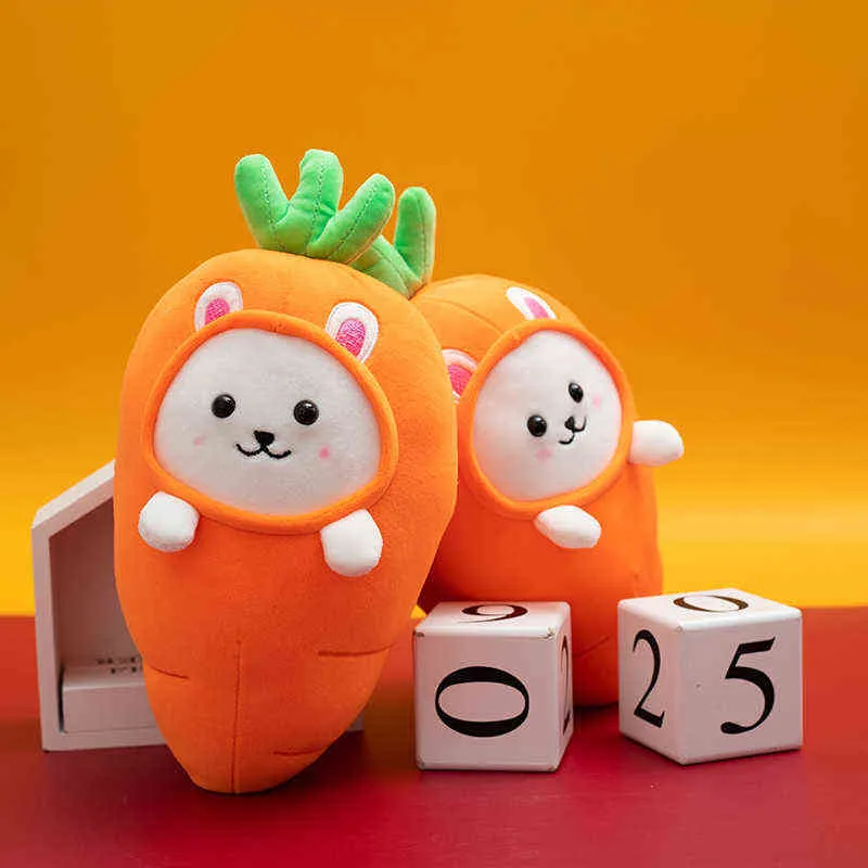 CM Korea Bakad kycklingmat leksak fylld grönsak man pop söt morot kanin blomkål prover gåva till barn j220704