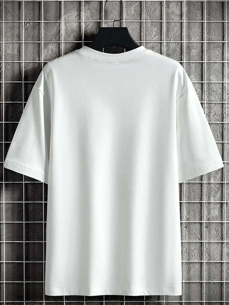 Été surdimensionné grandes poches t-shirts hommes Streetwear à manches courtes coton t-shirt mâle Harajuku hauts t-shirts grande taille 6XL 7XL 8XL 220618