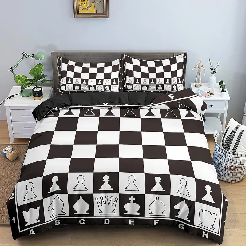 3Dモダンな寝具セットドルモチーフプリント羽毛布団カバービビッド掛け布団カバー2/3ピースお金数学パターン面白いベッドセット