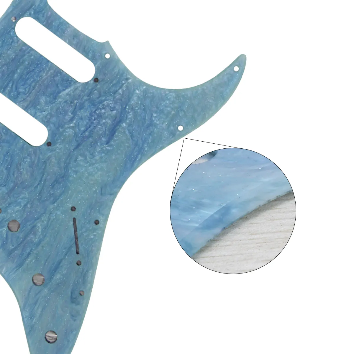 11 ثقب الغيتار الغيتار pickguard sss scratch plate مع مسامير