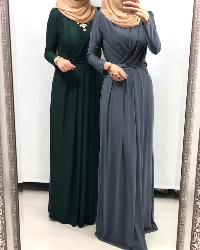 Ramadan Muslim Hijab Dress abayas for Women Abaya Dubai Turkey Islam Clothing Kaftan Robe Longue Femme Musulmane Vestidos Largos