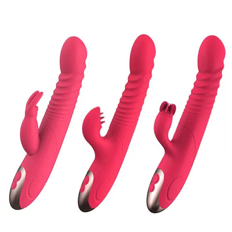 Libo intelligent uppvärmningsvibrator sexiga leksaker för kvinnlig dildo klitoris teleskopstimulator g spänning kraftfull slickande onanator