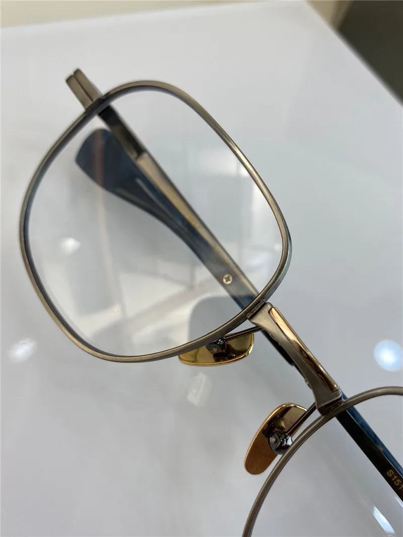 Nouveau design de mode hommes lunettes optiques VERS TWO K or cadre rond vintage style simple lunettes transparentes qualité supérieure lentille claire252B
