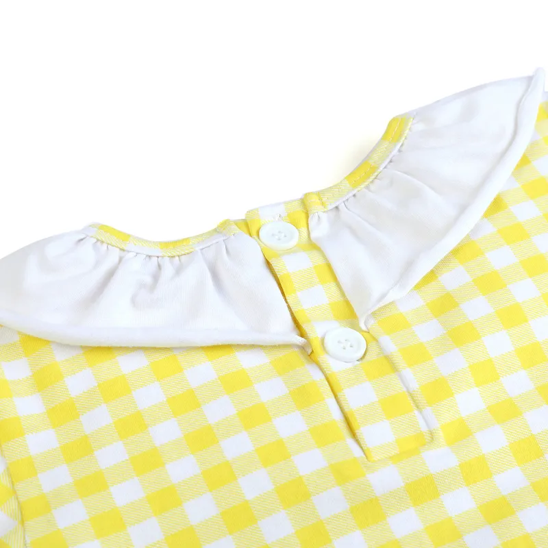 Детские пижамы GINGHAM Пасхальная одежда подходит для пижамы из видных волос PJS Girls Wapwear 220426