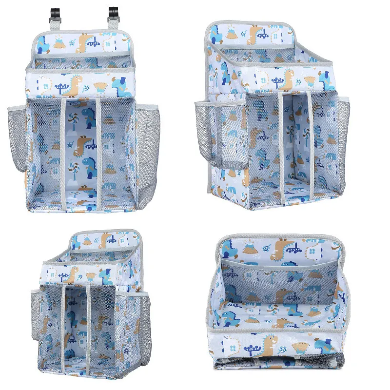 Baby Crib Organizer Bedhangende opbergtas Vouwbare verpleegster Stacker Caddy Bag Kids Essentials Beddengoed Set Cot Diaper Organizer 223857585