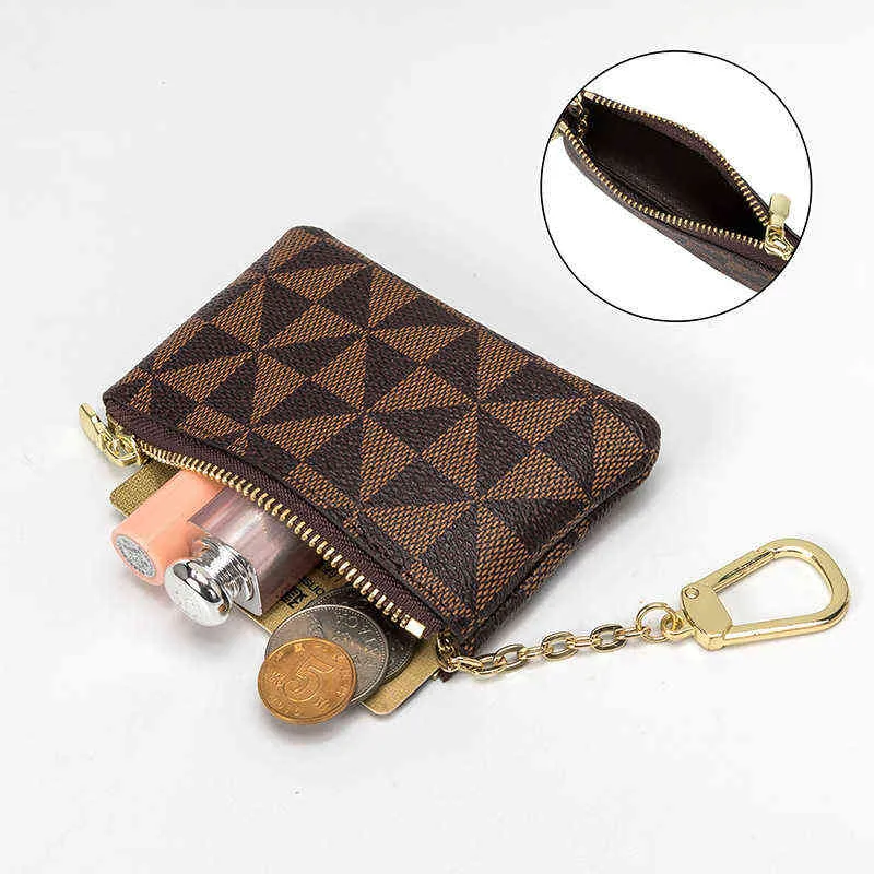 Creative Small Hanging Bag Zero Wallet Female Key Bag Simple Printing Small Wallet Mini Cute Minority Coin Bag 220625