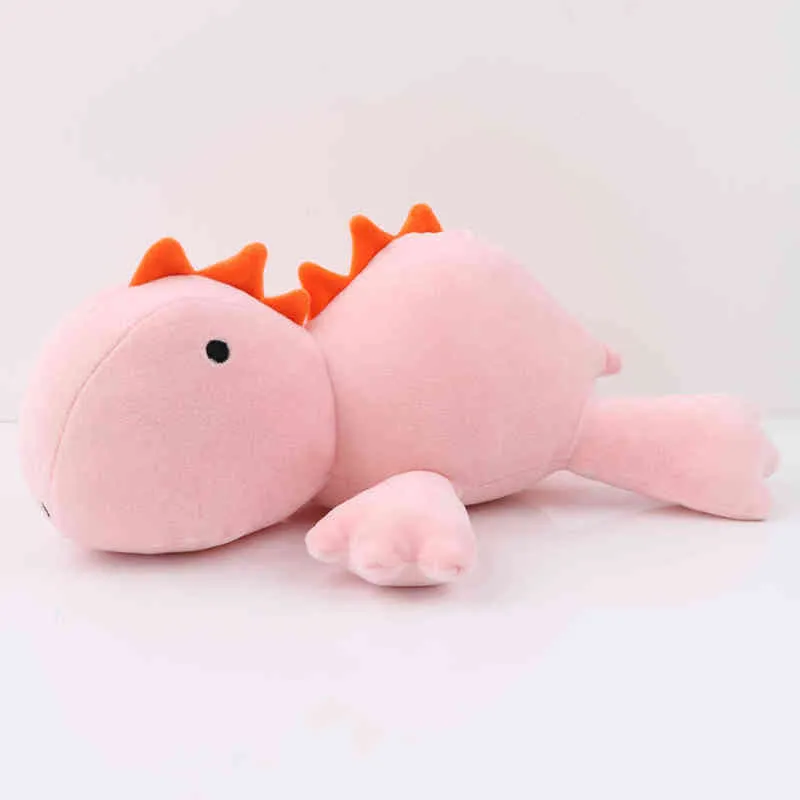 38cm dinossauro ponderado brinquedo de pelúcia dos desenhos animados rosa verde dinossauro bonito macio pelúcia animal travesseiro para o presente de aniversário do natal do miúdo t22083871816