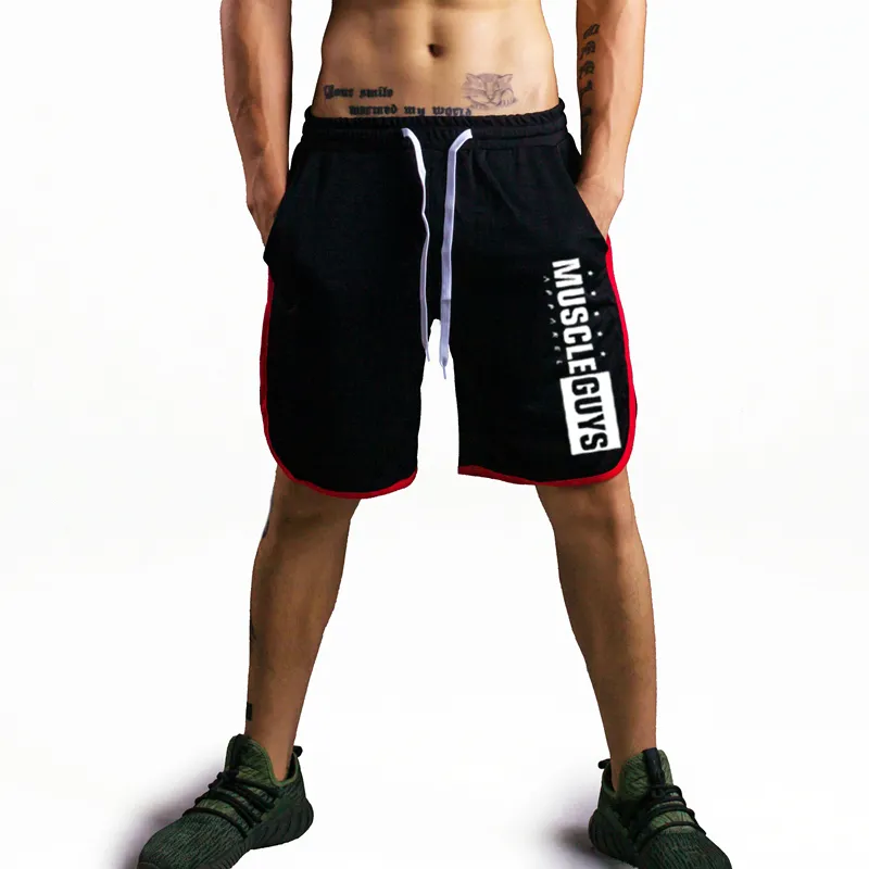 Muscleguys Gyms Shorts Mens Короткие брюки повседневные бегуны бодибилдинг спортивных штатов Фитнес Мужские тренировки Acitve 220714