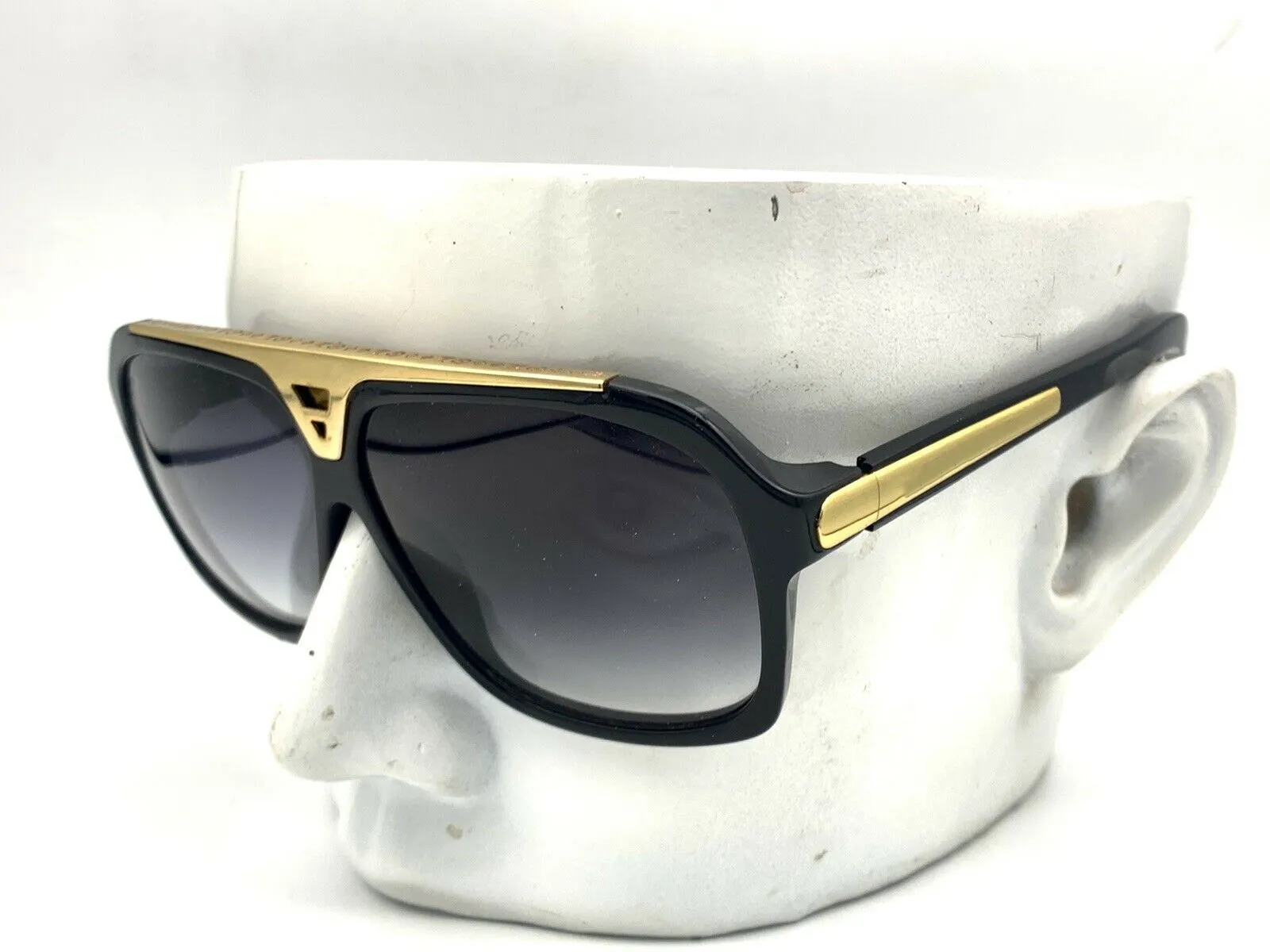 Mode-Sonnenbrillen, Acetat-Rahmen, Evidence Millionaire-Sonnenbrille, Designer-64-mm-Gläser für Herren und Damen, bessere schwarze Hüllen, 219 g