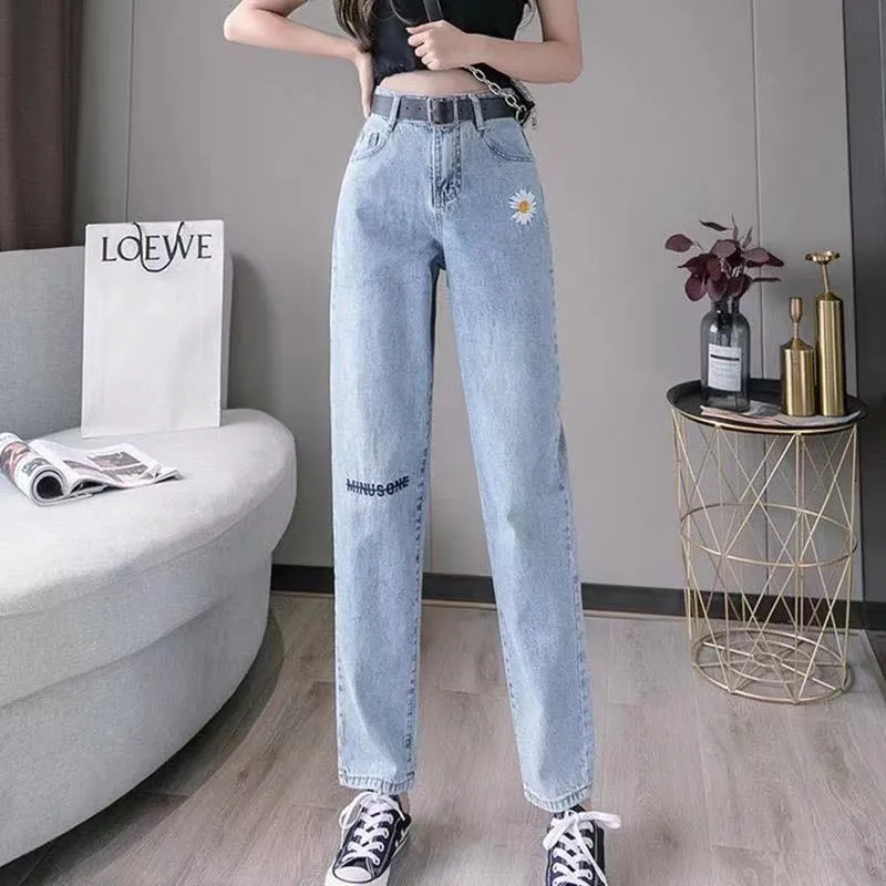 Pantaloni Streetwear Y2K Vita bassa Jeans a gamba larga Tasche Pantaloni cargo Donna Denim estetico Harajuku Mom Boyfriend Straight Jean 220701