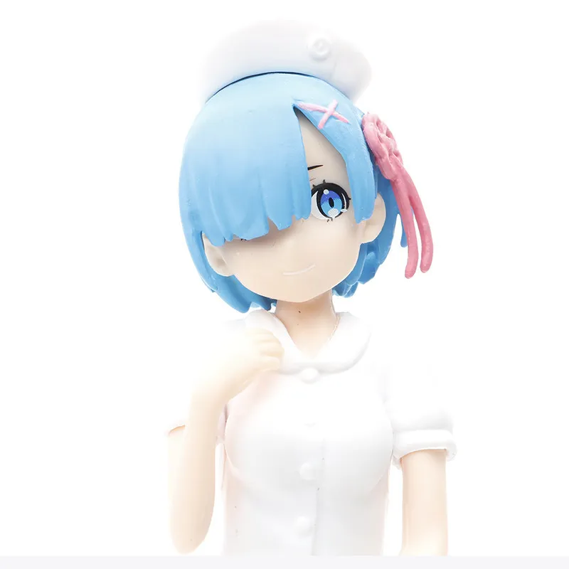 17CM Rem Figure Twodimensional Beautiful Girl Nurse Dress Anime RE ZeroStarting Life in Another World Desktop Decoration 2207026162399