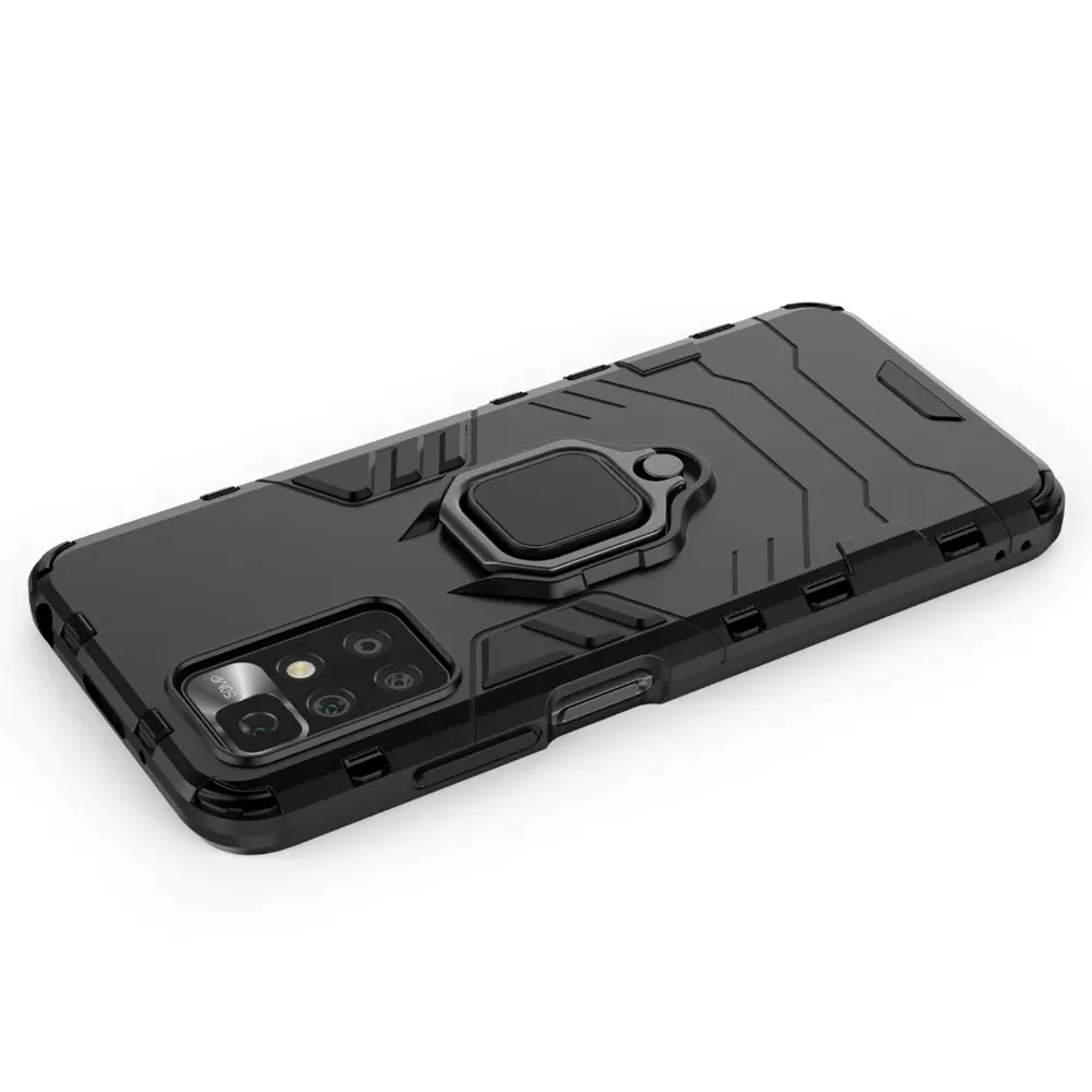 Custodie ammortizzatori in Tpu con supporto magnetico in metallo Xiaomi Redmi 10 Cover posteriore protettiva PC rigido da 6,5 pollici Coke Fundas