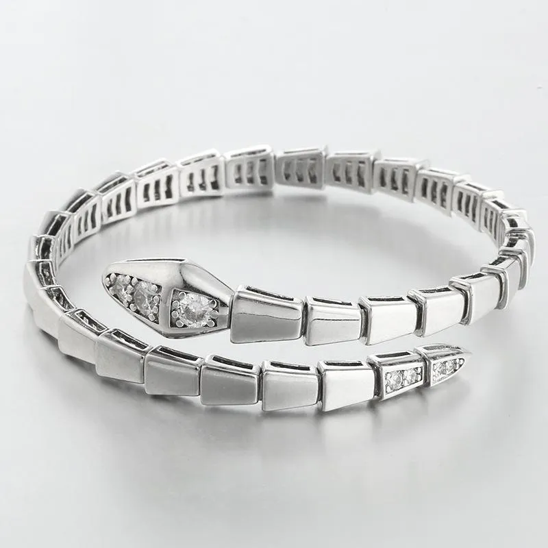 Bracelets de charme os femmes ouvert réglable pour hommes en acier inoxydable Micro diamant BraceletsCharm221m