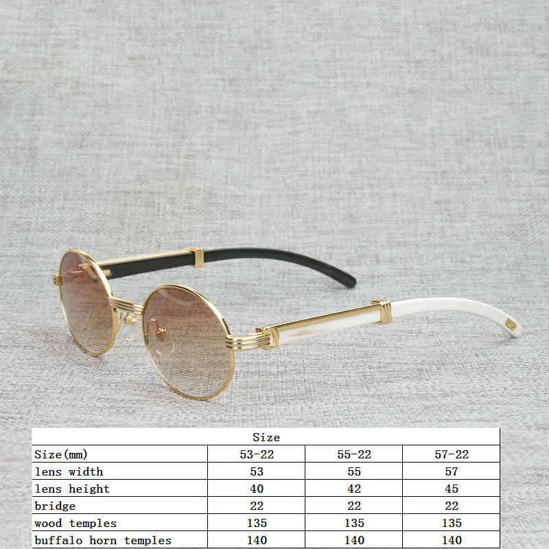 خمر الطبيعي الجاموس القرن النظارات الشمسية الرجال خشبية نظارات واضحة الإطار الخشب جولة نظارات الشمس للصيف oculos oculos gafas