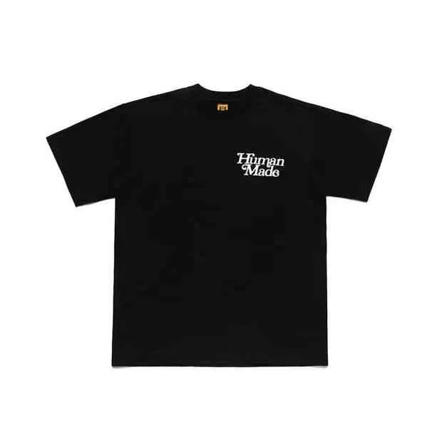 Men T Shirt Human Made Co Branded Girls Dont Cry Cotton Short ...