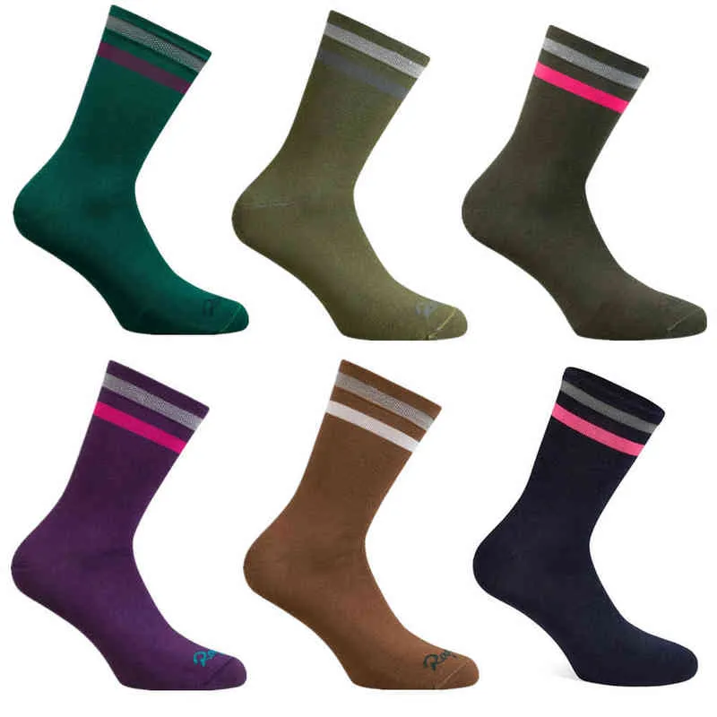 Chaussettes de cyclisme de qualité Rapha Compression Homme et Femme Football Basketball Couleur