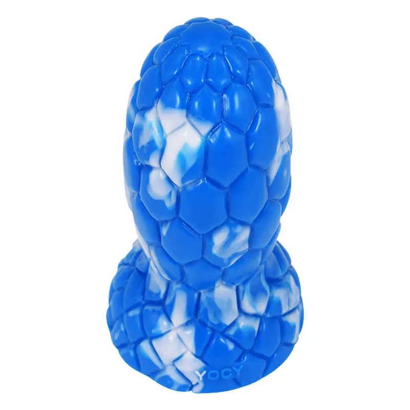 Nxy Dildo Yocy Simulazione Dangkang Pene a sfera Pelle morbida Uomini e donne Cortile Plug anale Ventosa Passione Bastone massaggio 03177647439