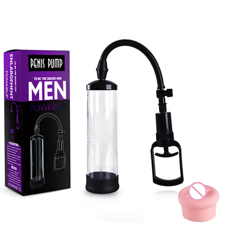 Penis Pump Extender Male Masturbator Dick utvidgning Penil Förstorare Vakuum sexig butiksleksak för män vuxen y