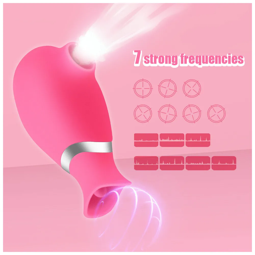 7 Speed Tong Likken en Zuigen Vibrators 50db Stille Krachtige Clitoris Stimulator Vibrator voor Vrouwen sexy Speelgoed