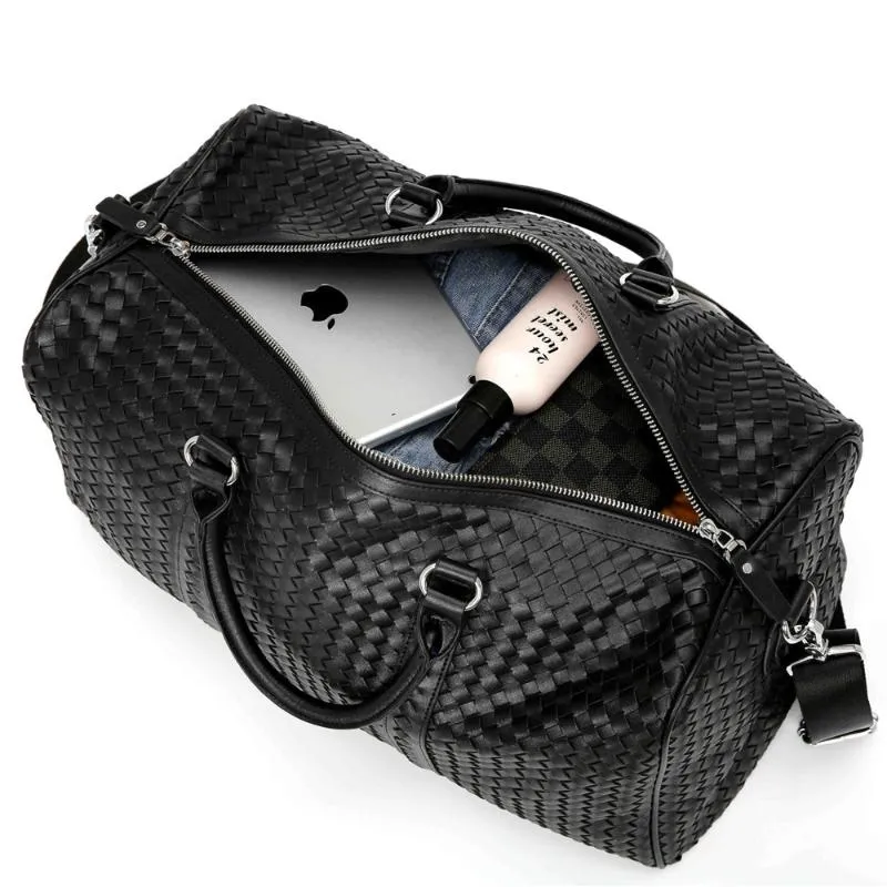 Duffel Bags High Quality Folding Travel Men Women Handbags Large Capacity Leather Boarding Gym Portable Luggage S Weekend Duffle B295J