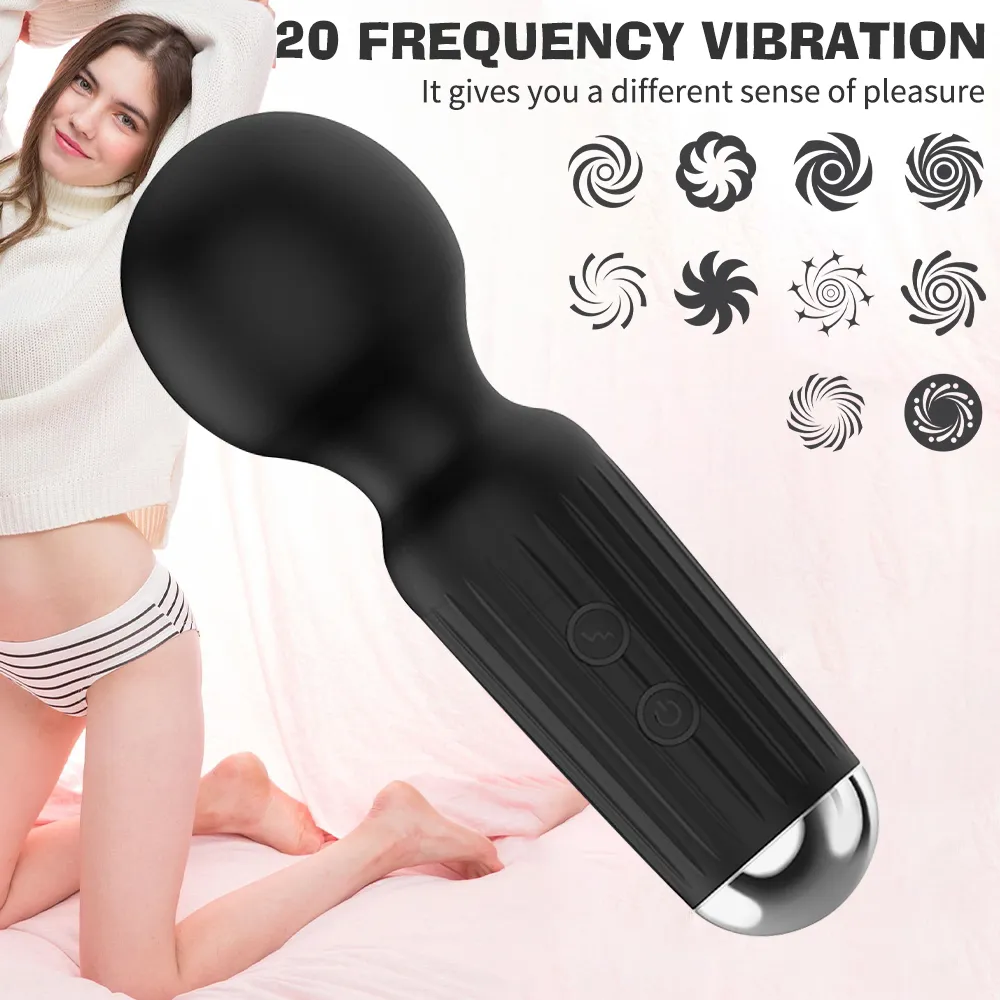 Mini AV Vibrator Magic Wand Female Masturbator Nipple Massager Adult Products G-Spot Clitoral Stimulator Sexiga leksaker för par