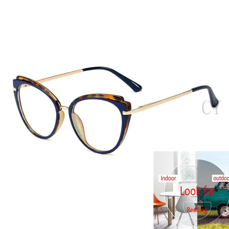 Солнцезащитные очки Прогрессивные мультифокальные очки для чтения женщин пресбиопия гипериопия бифокальная солнце