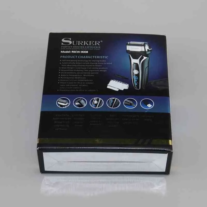 Turbo Strong Rit Rit Electric Shaver Resplable Foil Face Beod Beard Leghor for Men Hair Shaving Machine Set 0507