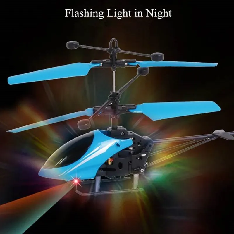 Vol Mini Guide Avion Télécommande Hélicoptère Enfants En Plastique Clignotant Lumière Rouge Jouet 220713