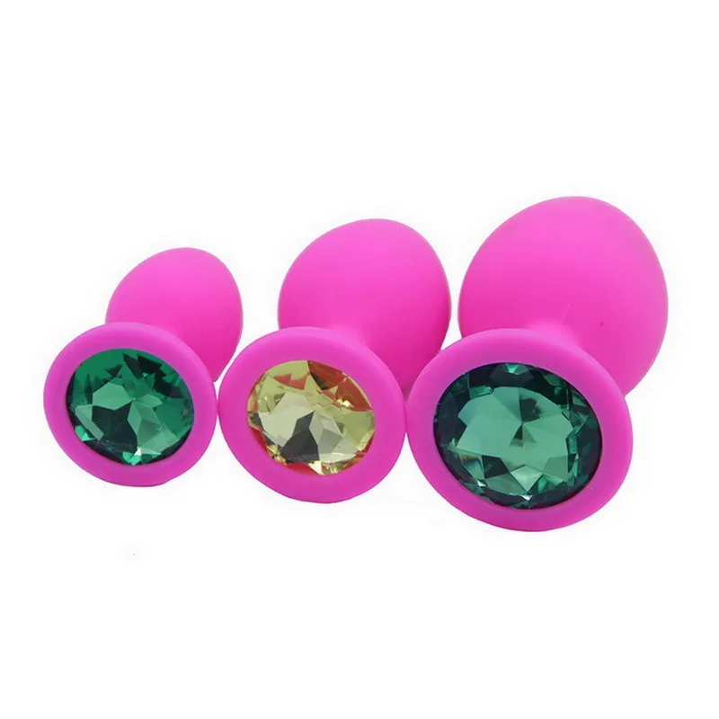 S / M / L Butt Plug Anal Plugs Unisexy Sexy Stopper 3 Tamanho Diferente Brinquedos Adultos para Homens / Mulheres Trainer Casais SM ERÓTICA