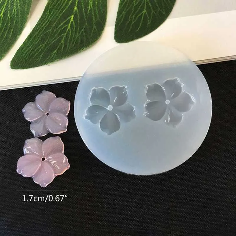 10 Stili 3D Camellia Peony Daisy Lotus Flower Pendant Jewlery Making Tools Stampi in resina epossidica