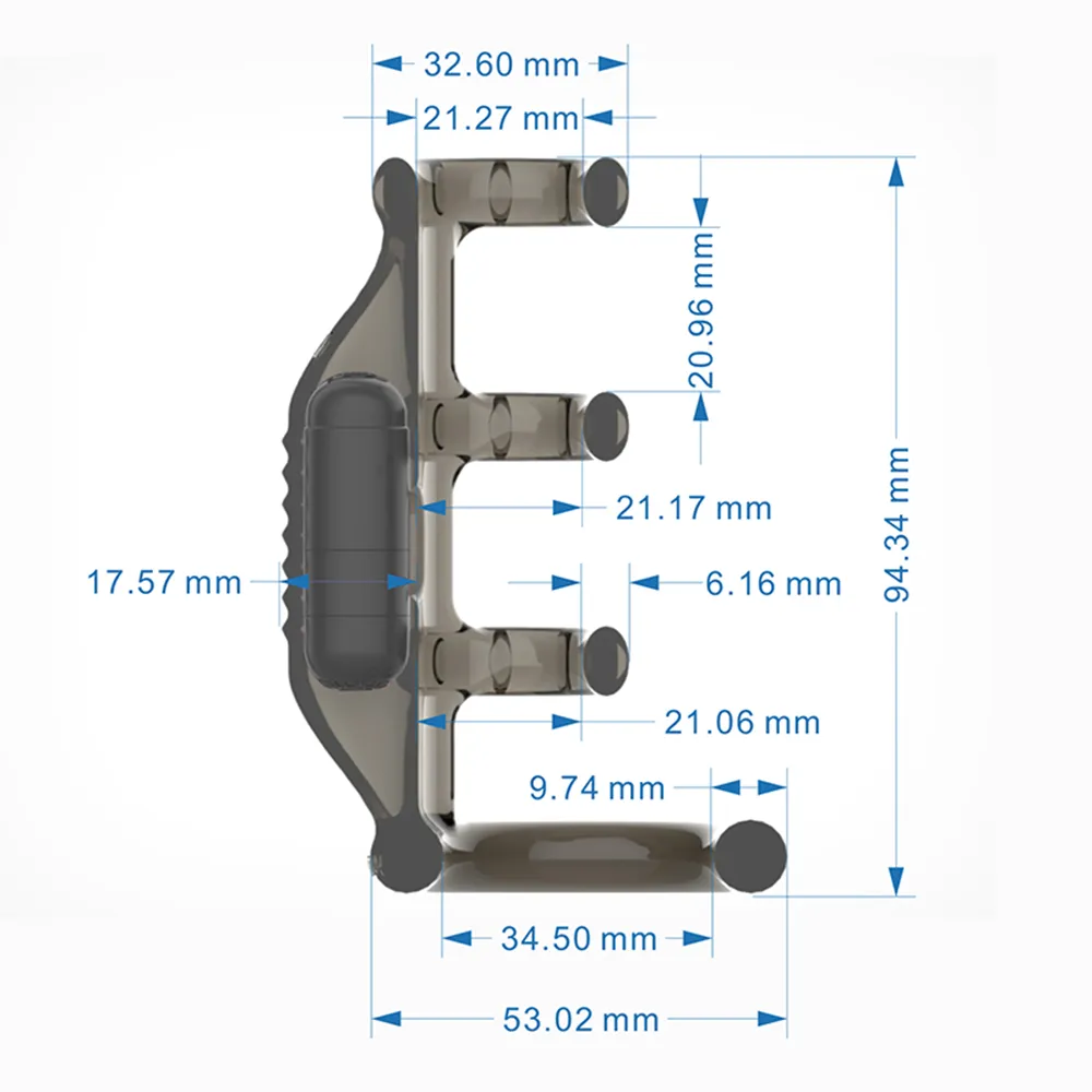 Anel vibratório para alongar a ejaculação masculina pênis cockrings strapon vibrador Gspot estimulador extensor de pênis 6292211