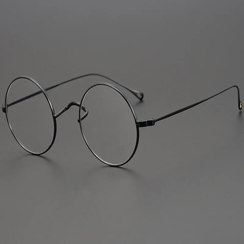 Güneş gözlüğü Japon el yapımı saf titanyum mavi ışık engelleme gözlükleri kadın optik gözlük anti-radyasyon bilgisayarı vintage gl2024