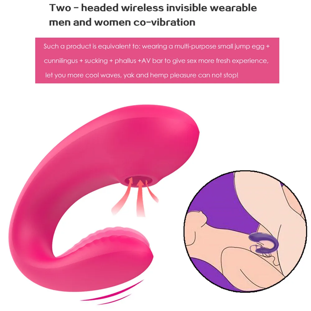 Skönhetsartiklar Kvinnlig Masturbator suger vibrator för kvinnor G SPOT CLIT CLITORI Stimulator Vaginal Vibrator Wireless Remote Sexy Toys