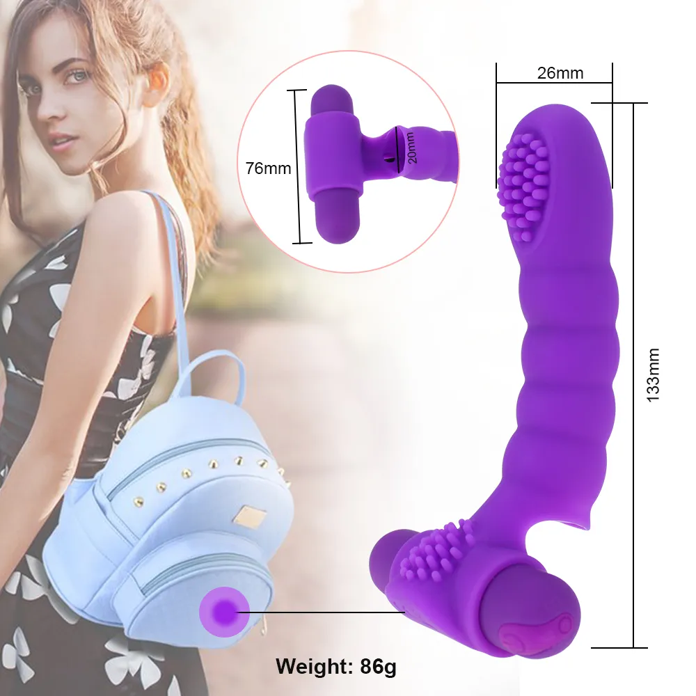 Finger Vibrator Toys for Pary Mini Dildo G Spot Masaż stymulator łechtaczki seksowne dla kobiet kobiety masturbator